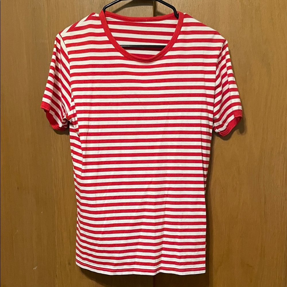 Red and White Striped T-Shirt